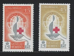 New Hebrides French mnh   sc 110-111