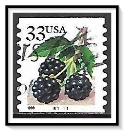 US #3304 Blackberries PNC Pl#B1111 Used