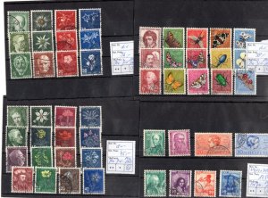 SWITZERLAND MINT & USED INTERESTING LOT FROM OLD DEALERS STOCK SEE SCANS