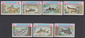 Cambodia 447-53 Fish mnh