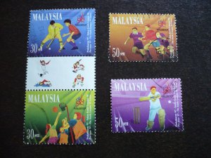 Stamps - Malaysia - Scott# 651a,652-653 - Used Set of 4 Stamps