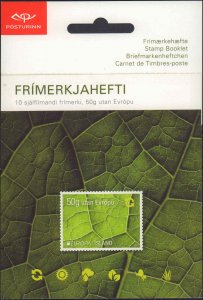 Iceland #1232a, 1233a, Complete Set(2), Booklets, 2011, Trees, Never Hinged