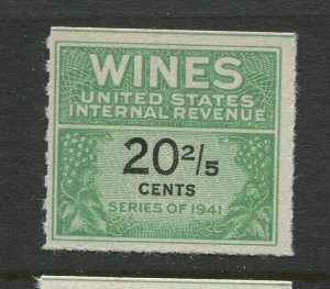 RE187  Wines Revenue Unused Stamp BX5101