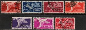 Italy Sc #E19-E25 Used
