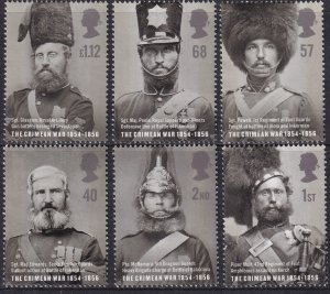 Sc# 2238 / 2243 Great Britain 2004 Crimean War 150th Anniversary set CV $9.85