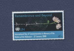 UNITED NATIONS UN - Scott 948  - MNH - Flower, Holocaust - 2008