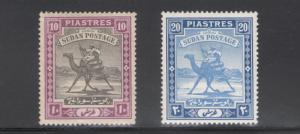 Sudan 1927 Camel Post Scott # 49 - 50a MH