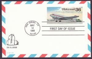 UXC24 DC-3 uncacheted FDC