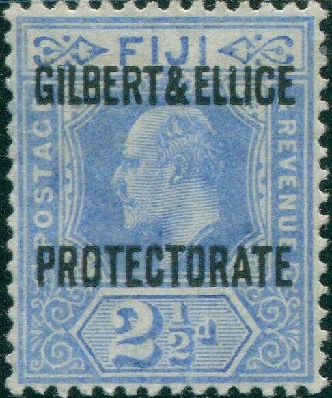 Gilbert & Ellice Islands 1911 SG4 2½d blue PROTECTORATE KEVII MNH           