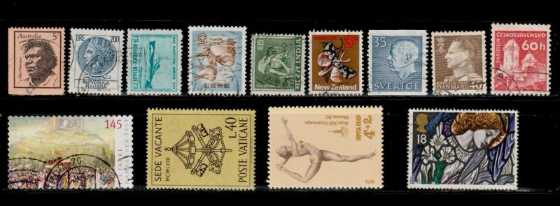 WORLDWIDE LOT OF 100 DIFFERENT USED STAMPS # 41