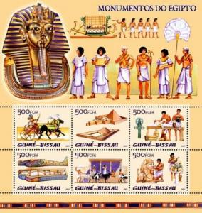 GUINEA BISSAU 2005 SHEET MONUMENTS OF EGYPT