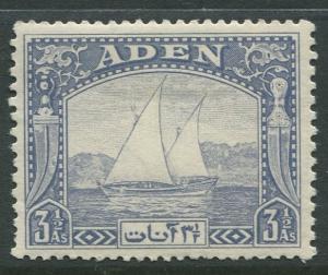 ADEN - Scott 7 - Definitive Issue - 1937 - MVLH - Single 3.1/2a Stamp