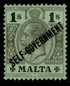 MALTA GV SG110, 1s black/emerald, M MINT.