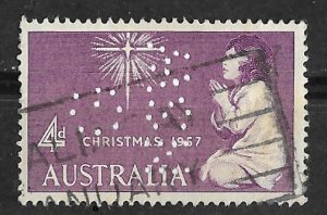 Australia # 307  Christmas 1957 - Official G NSW Perf-in (1) VF Used