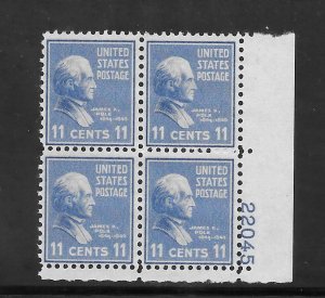 #816 MNH Plate Block