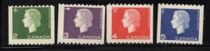 Canada Sc 406-9 1963 QE II Cameo issue coil stamp set mint NH