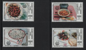 Turkish Republic of Northern Cyprus #339-342 MNH 1992 native cuisine