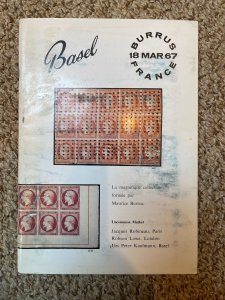 BURRUS COLLECTION France - March 18, 1967 Robson Lowe Basel Auction Catalogue