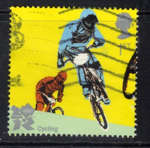 GB 2010 QE2 1st Olympic & Paralympics London Cycling used SG 3101 ( F607 )