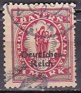 Bavaria 266 1920 Overprint Used