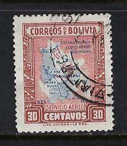 BOLIVIA C106 VFU MAP S277-1