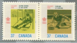 1196a Canada 37c Olympics, MNH pair