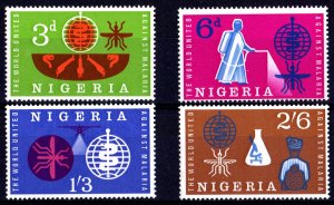 Nigeria 1962 Sc#128/131  WHO MALARIA-MOSQUITO SET (4) MNH
