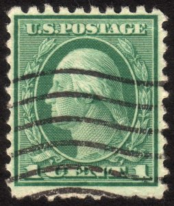 1921, US 1c, Washington, Used, Sc 543