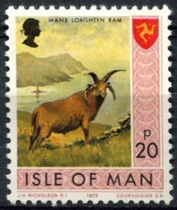 Isle of Man Sc#25 Used, 20p multi, Views (1973)