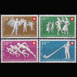 SWITZERLAND 1950 - Scott# B202-5 Folk Dancing Set of 4 NH