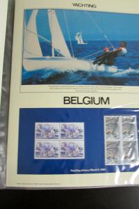 World 1984 Olympic Games Philatelic Stamp Panels Collection