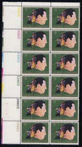 Scott 1484 MNH UL Plate Block of 12 - George Gershwin