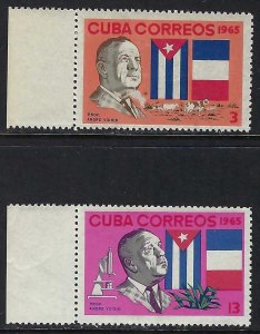 Cuba 1055-56 MNH FLAGS A1358