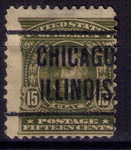 US SCOTT #309 CHICAGO,ILLINOIS PRECANCEL FINE