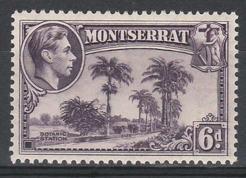 MONTSERRAT 1938 KGVI PICTORIAL 6D PERF 13