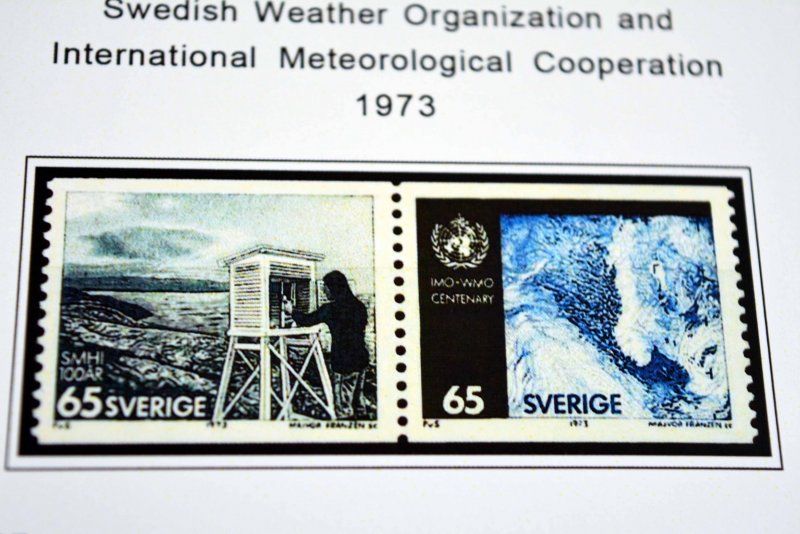 COLOR PRINTED SWEDEN 1971-1988 STAMP ALBUM PAGES (62 illustrated pages)