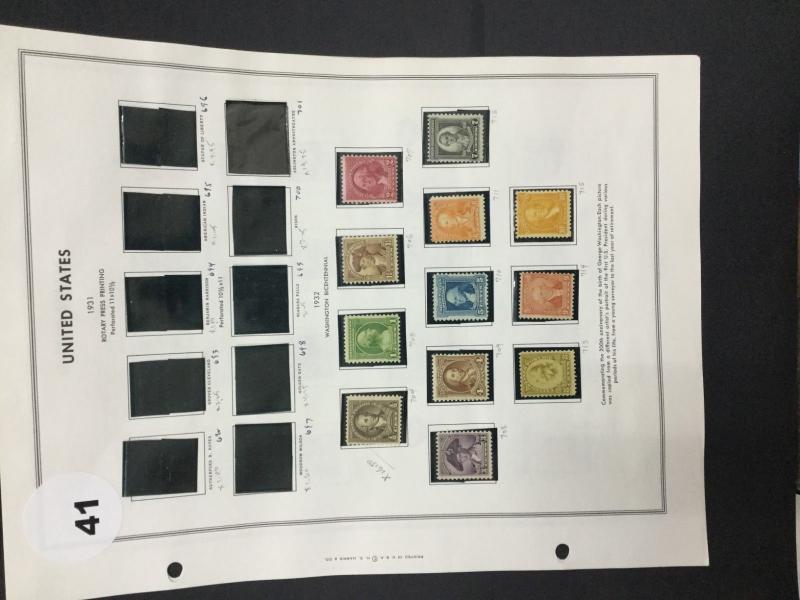 MOMEN: US # MINT / USED COLLECTION ON (8) ALBUM PAGES $ #9046