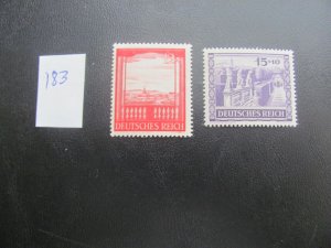 Germany 1941 MNH  SC B198-B199  SET XF 13 EUROS  (183)