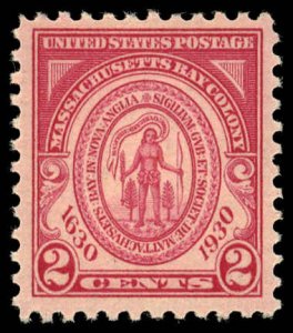 US Sc 682 VF/MNH - 1930 2¢ - Massachusetts Bay Colony