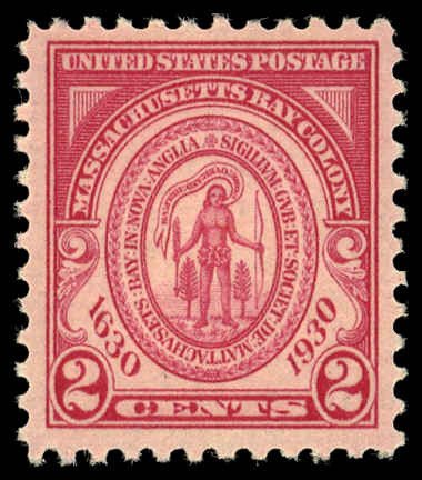 US Sc 682 VF/MNH - 1930 2¢ - Massachusetts Bay Colony