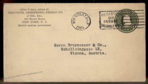 USA 1924 Postal Stationery Vienna Austria Cover 88922