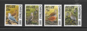 BIRDS - BELIZE #1059-62  MNH