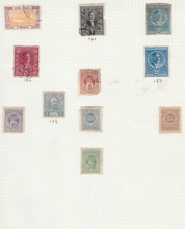 montenegro stamps page ref 16855 