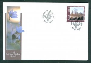 Aland. 2006 FDC. Landscape, Lemland. Windmill, Trees. Sc.# 252