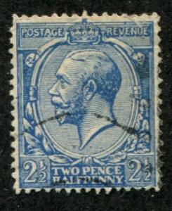 Great Britain  SC# 163 George V 2-1/2d Used