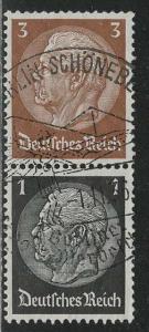 Germany Scott # 416, 415, used, se-tenant, Mi# S117