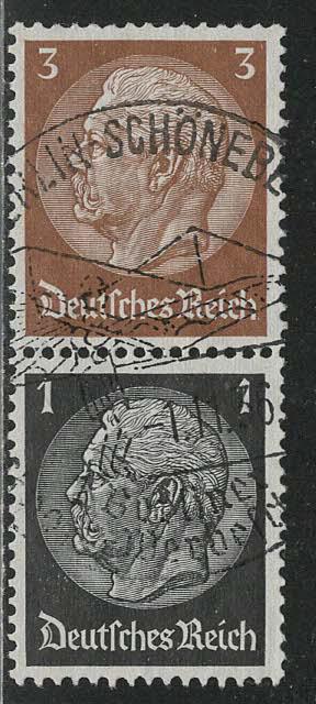Germany Scott # 416, 415, used, se-tenant, Mi# S117