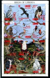 LIBERIA 1159-61 MNH Flora & Fauna, Birds