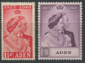 Aden 30-1 * mint LH 1948 KGVI Silver Wedding Anniversary (2211 184)