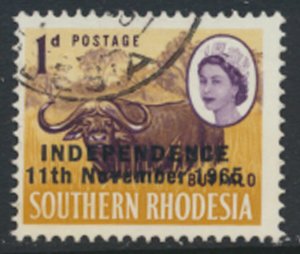 Rhodesia  SG 360  SC# 209  Used   Independence 1965  see details & scans  